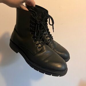 SHOE THE BEAR black leather boots, size 42, fits women’s 10